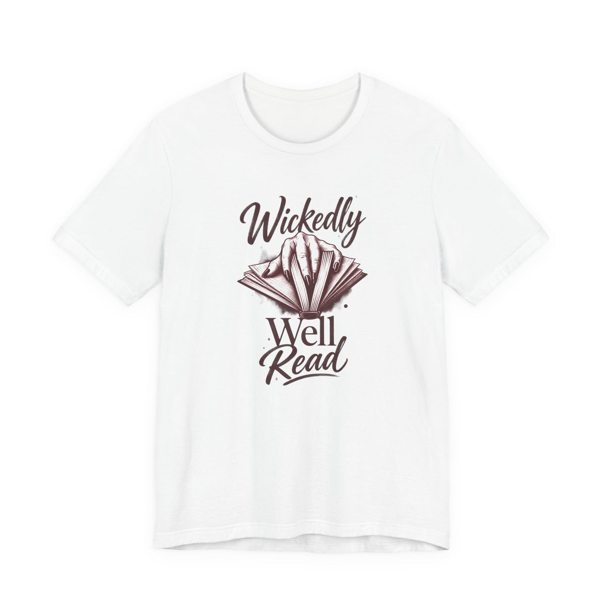 Gothic Hand Opening Book - Dark Romance Reader T-Shirt