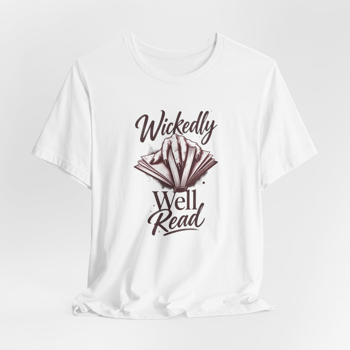 Gothic Hand Opening Book - Dark Romance Reader T-Shirt