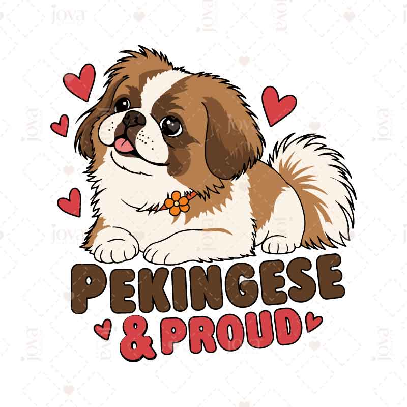 Pekingese & Proud — Digital Illustration